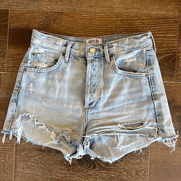 Agolde Denim Shorts - Picture 1 of 3